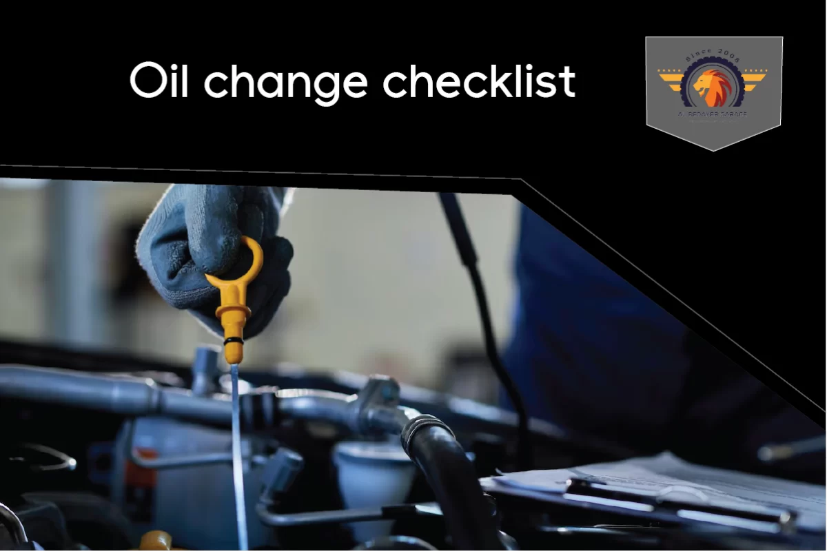 oil change checklist